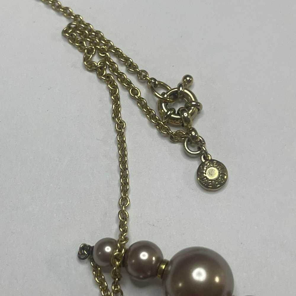 J. Crew necklace costume signed jewelry long gold… - image 6