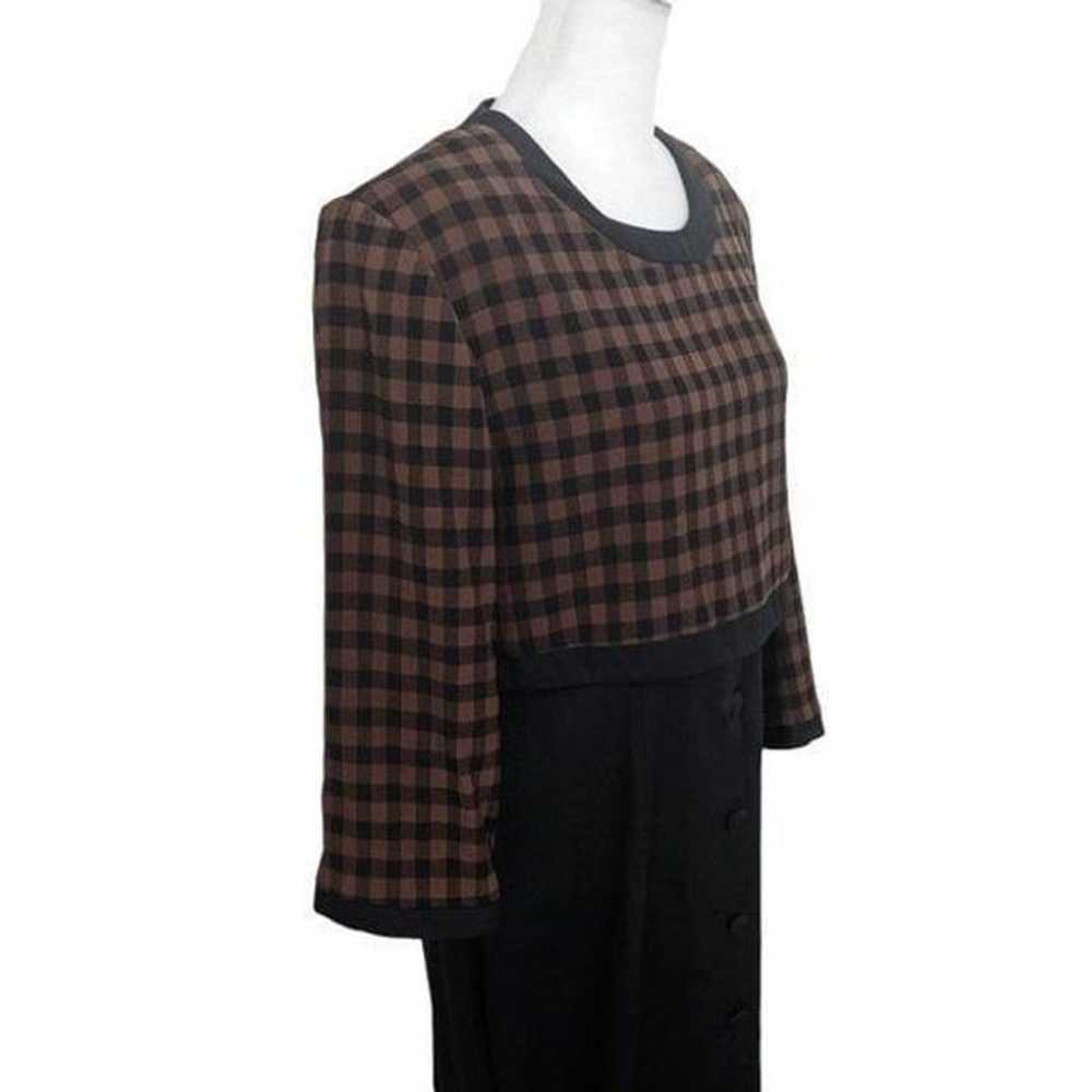 Olivia Rose Vintage Brown and Black Dress Size 14M - image 2