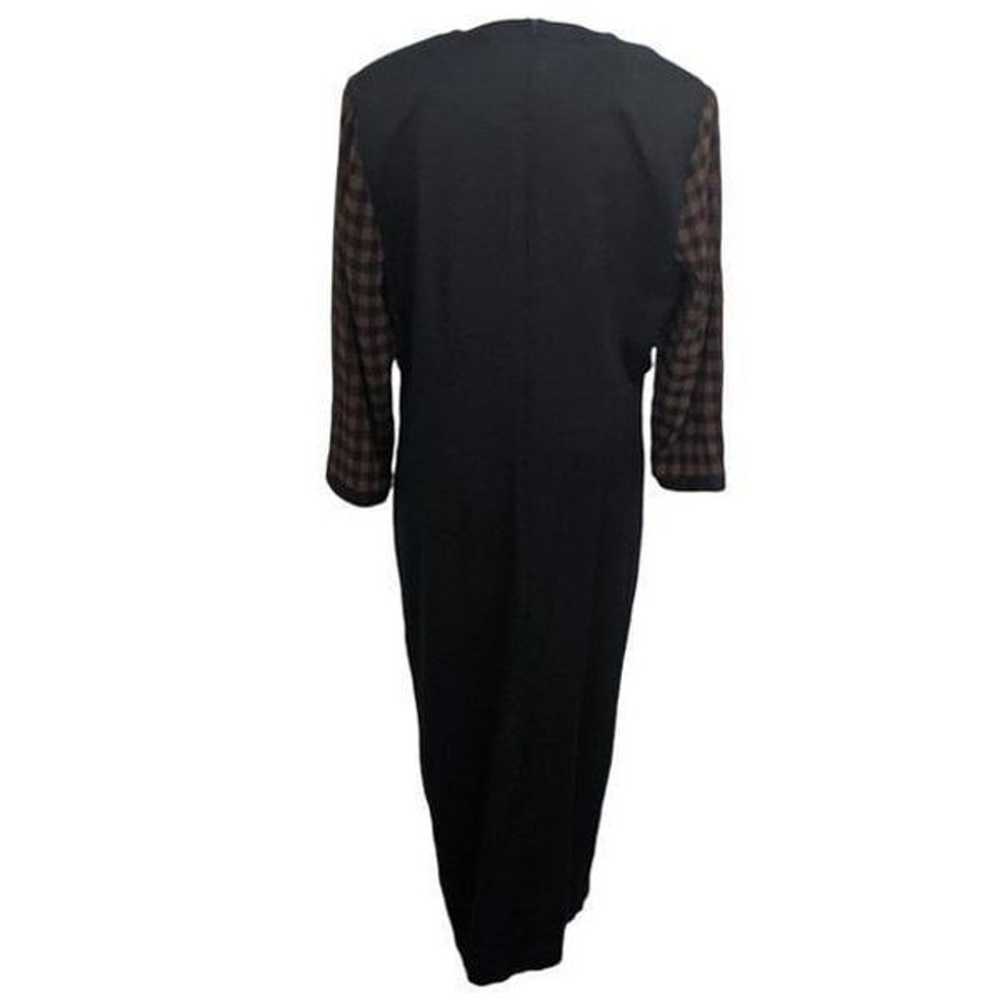 Olivia Rose Vintage Brown and Black Dress Size 14M - image 4