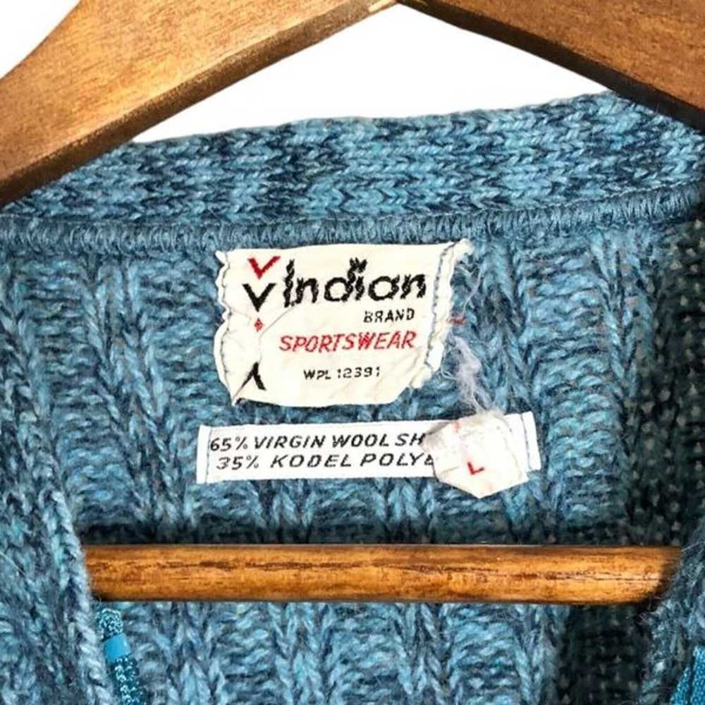 Indian Brand Sportswear Shetland Wool Cable Knit … - image 10