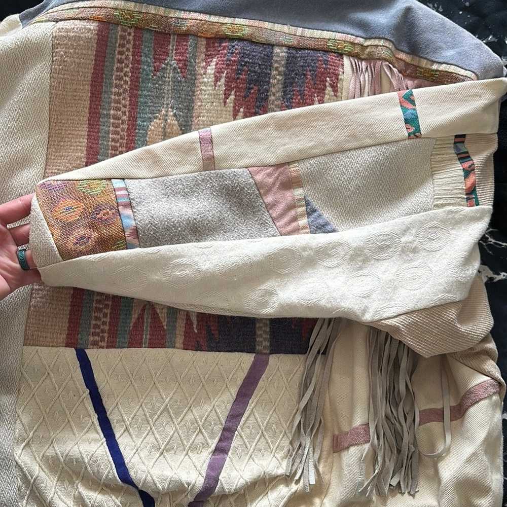 Vintage Santa Fe re-creations pastel fringe jacket - image 6