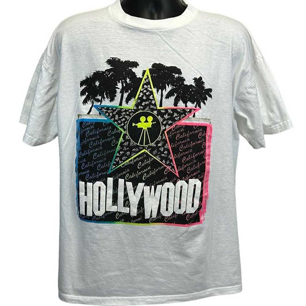Hollywood California Vintage 90s T Shirt X-Large … - image 2