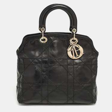 DIOR Black Cannage Leather Granville Tote - image 1