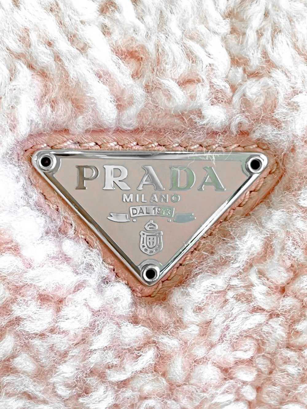 Prada 2020s Light Pink Shearling Mini Re-Edition … - image 5
