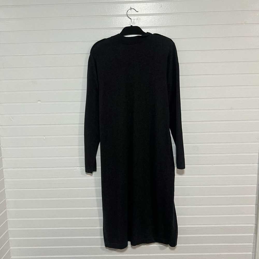 J. Jill Size XL Long Midi Dress Silk Blend Preppy… - image 3