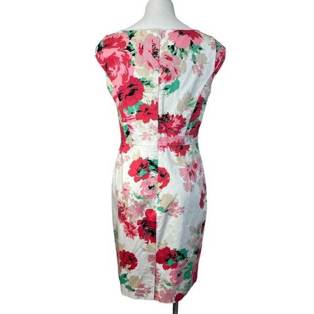 Ann Taylor dress size 8 pink multicolor floral sl… - image 4