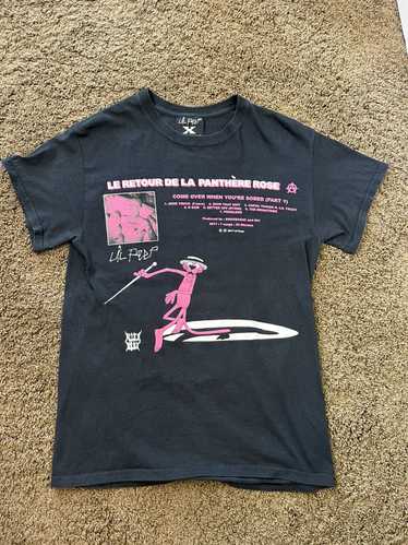 LIL PEEP Lil peep X Alien Body Pink Panther Shirt