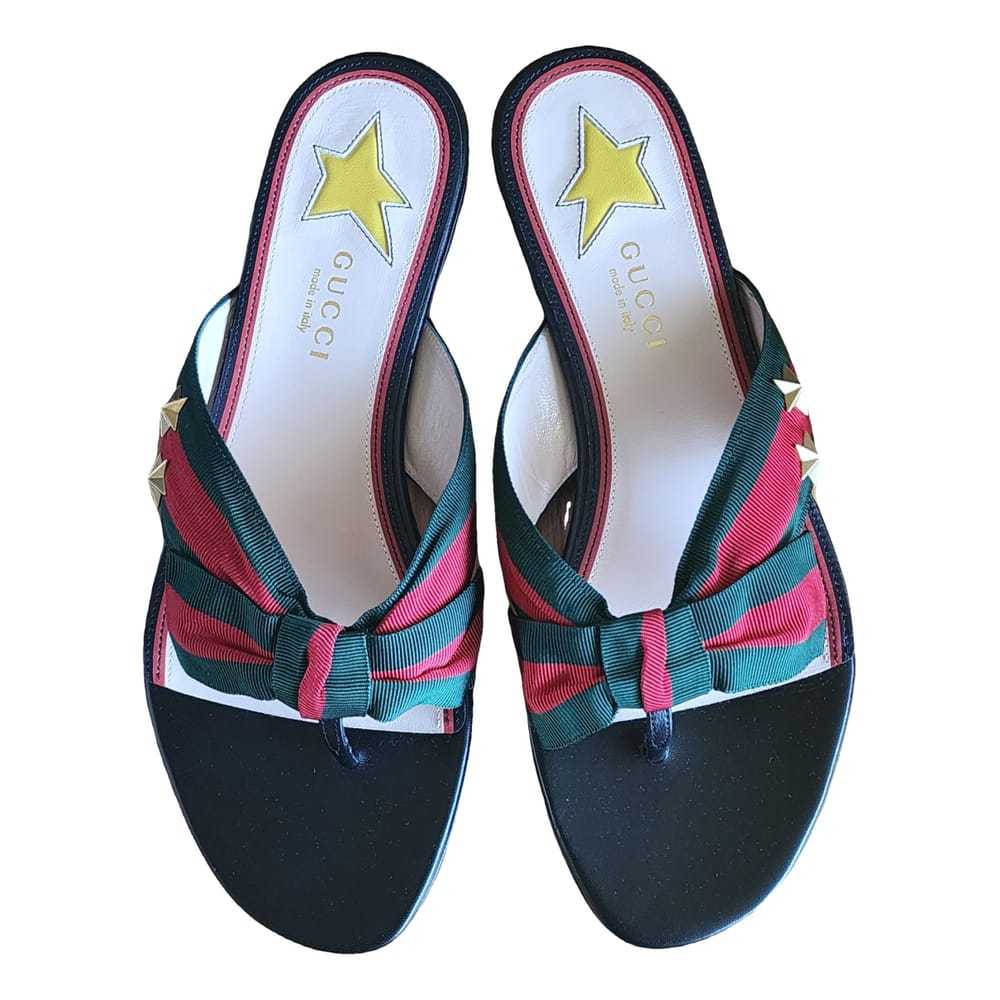 Gucci Leather flip flops - image 1