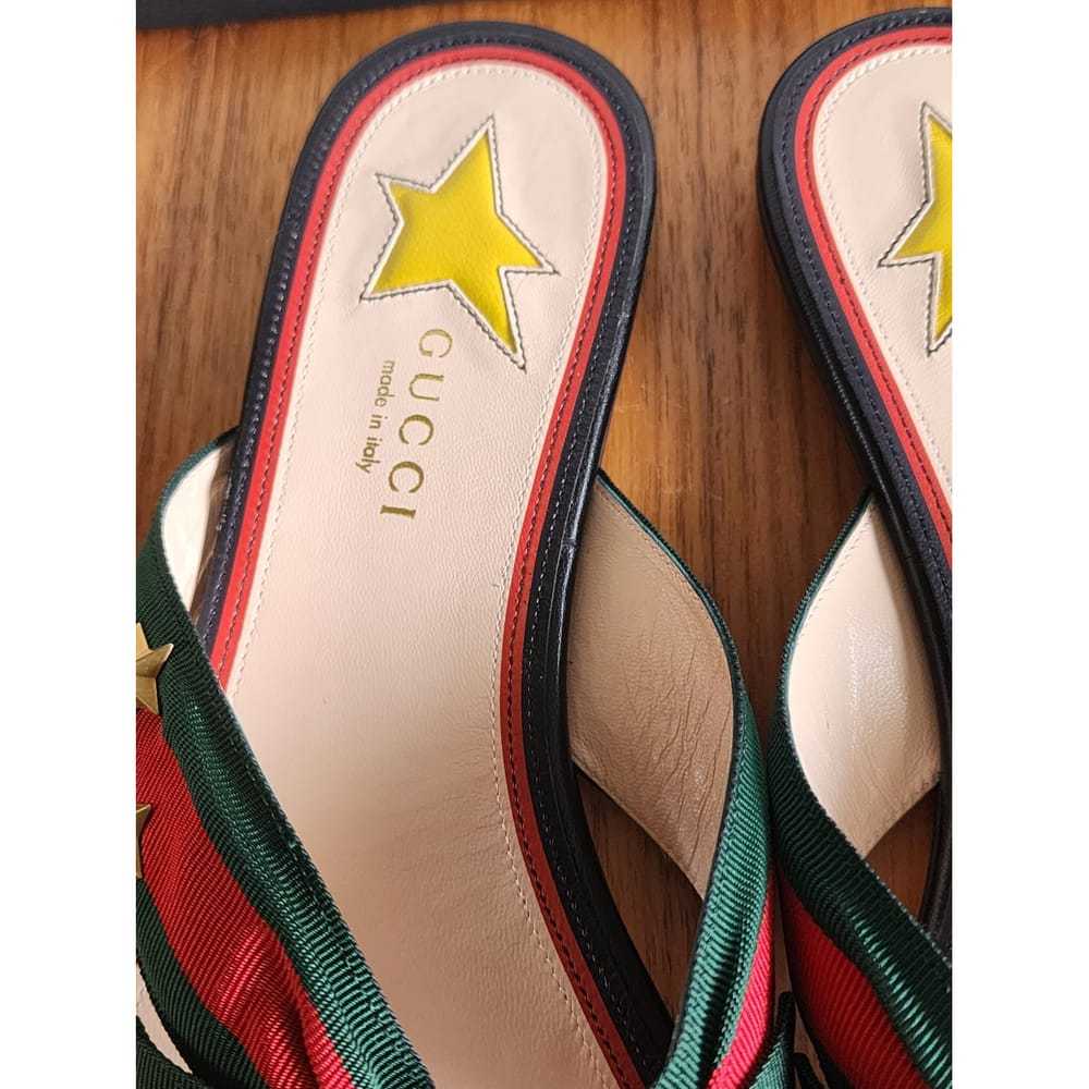 Gucci Leather flip flops - image 3