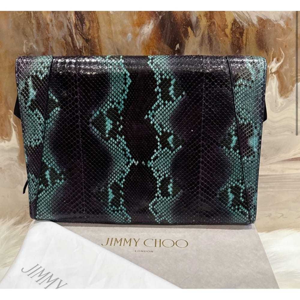 Jimmy Choo Python clutch bag - image 3