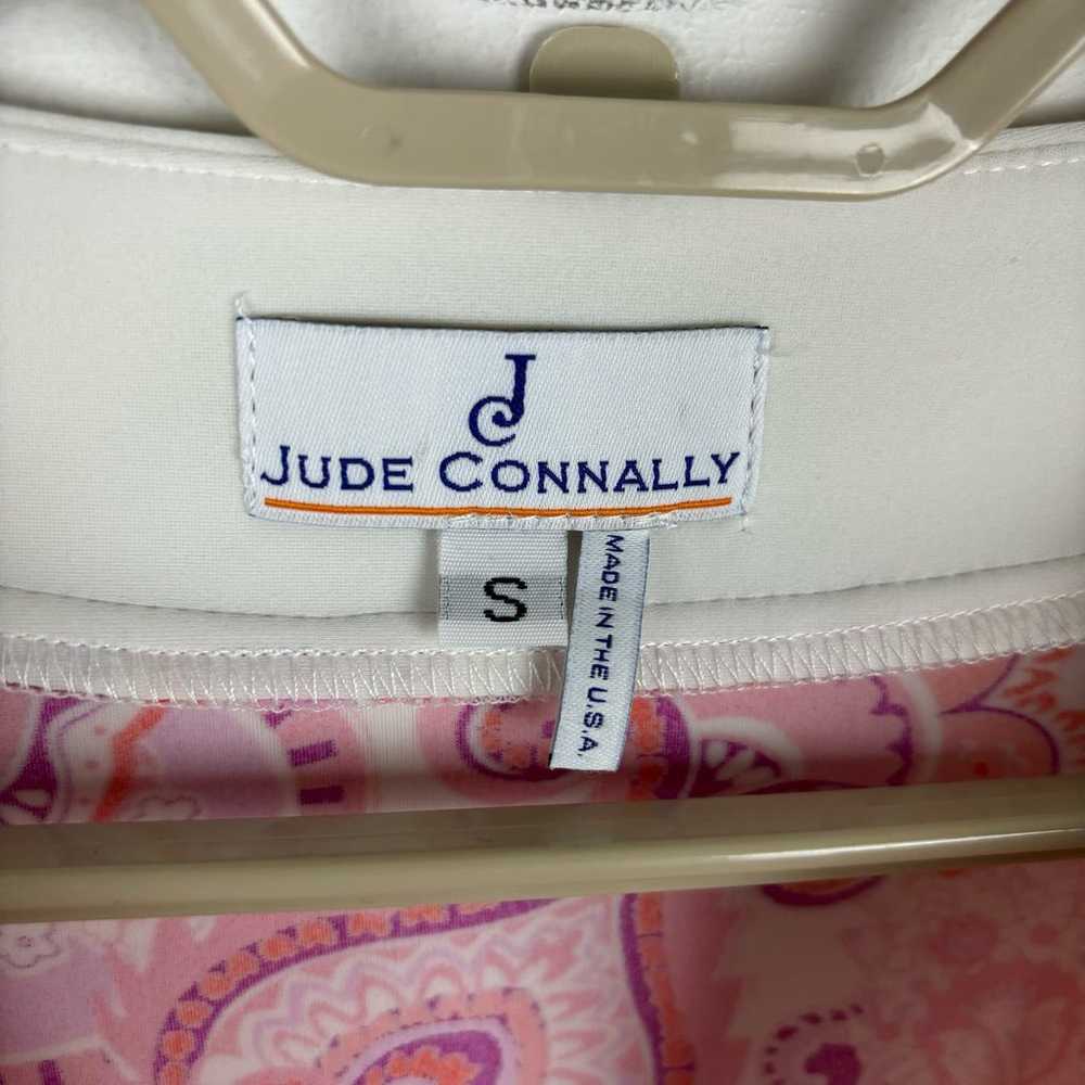 Jude Connally Holly Dress red pink paisley Small … - image 8