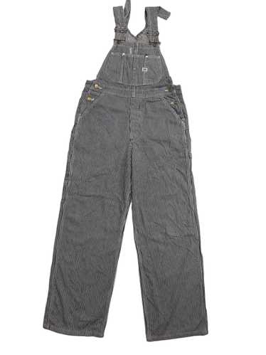 所々　Lee DUNGAREES VINTAGE OVERALLS Vintage Lee Dungarees Dark Blue Denim Button Fly Bib