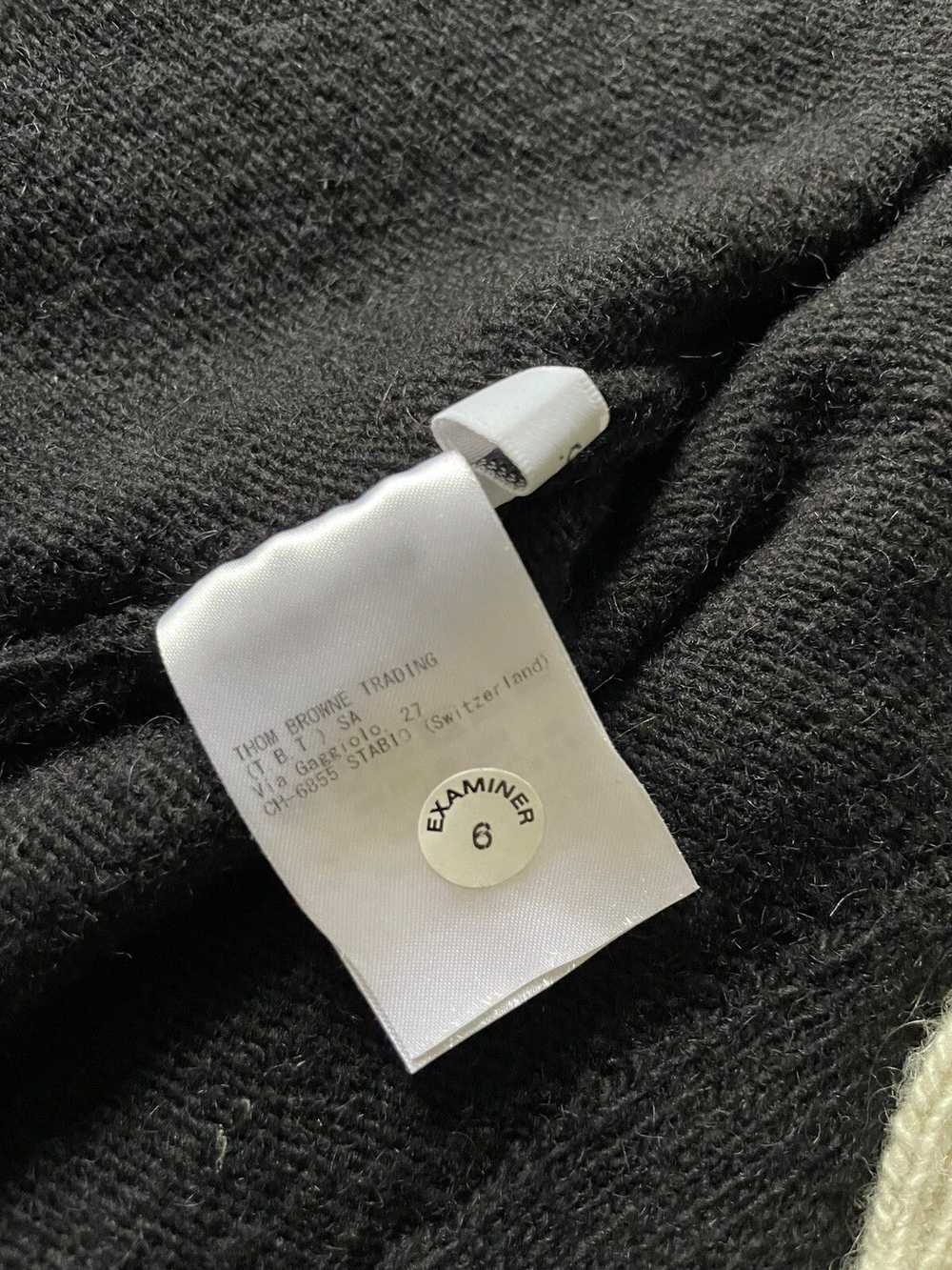 Thom Browne RARE- BLACK Mohair Tweed Jersey Stitc… - image 10