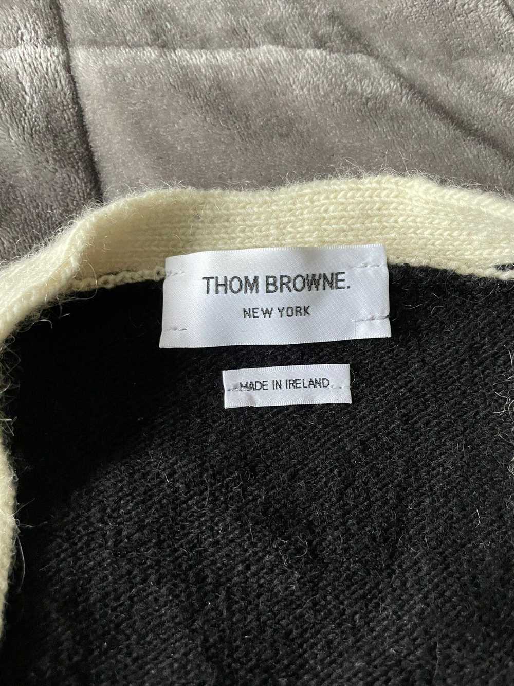 Thom Browne RARE- BLACK Mohair Tweed Jersey Stitc… - image 6