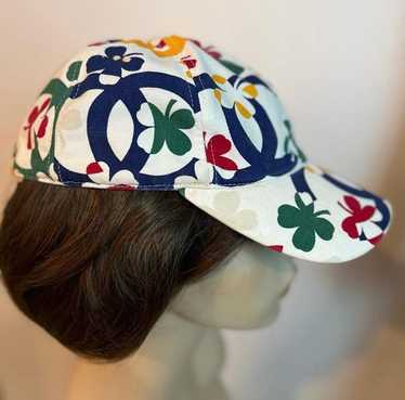 シャネルカメリア柄キャップ 正規品】シャネル CHANEL カメリア柄キャップ 帽子